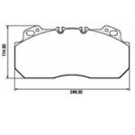 Pastillas de Freno (0604)(249MM) RENAULT MAGNUM - PREMIUM (95/00) / VOLVO B 10