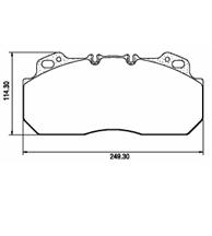 Pastillas de Freno (0604)(249MM) RENAULT MAGNUM - PREMIUM (95/00) / VOLVO B 10