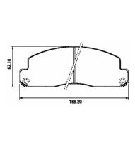 Pastillas de Freno (0359) (166MM) TOYOTA COASTER- DYNA 3400-3700-4000 (82/95)