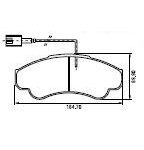 Pastillas de Freno (0764)(164MM) PEUGEOT BOXER / CITROEN JUMPER / FIAT DUCATO