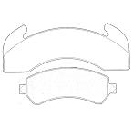 Pastillas de Freno (0560)(270MM) GMC TOPKICK / INTERNACIONAL1600 1700 1800 1900