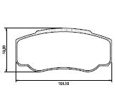 Pastillas de Freno (0766)(109MM) FIAT DUCATO / PEUGEOT BOXER / JUMPER  TRAS