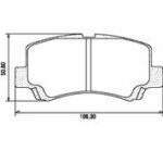 Pastillas de Freno (0635)(106MM) SUZUKI WAGON - MARUTI / CHERY FACE 1.3 16V
