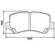 Pastillas de Freno (0635)(106MM) SUZUKI WAGON - MARUTI / CHERY FACE 1.3 16V