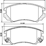Pastillas de Freno (0833)(131MM) HYUNDAI GALLOPER, TUCSON / KIA SPORTAGE
