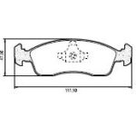 Pastillas de Freno (1048)(151MM) FIAT UNO WAY, PALIO ATTRACTIVE / PEUGEOT 208