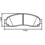 Pastillas de Freno (0871)(154MM) FORD RANGER, EXPLORER / MAZDA B2300, B3000, B4