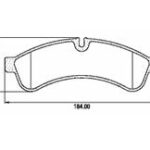 Pastillas de Freno (1035)(184MM) IVECO DAILY III (06/…)- 70C16 (13/…) TRASERA