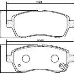 Pastillas de Freno (1044)(125MM) FORD FIESTA KINETIC