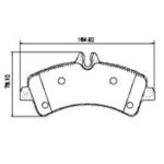 Pastillas de Freno (1074)(164MM) MERCEDES BENZ SPRINTER 515 TRASERA