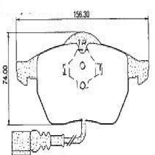 Pastillas de Freno (0782)(156MM) AUDI A3 - S3- TT / VW BORA - GOLF - NEW BEATLE