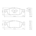 Pastillas de Freno (1115)(150MM) FIAT FIORINO-GRAND SIENA-STRADA (14/...)/PUNTO