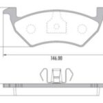 Pastillas de Freno (1152) (146MM) VOLKSWAGEN UP 1.0 (14/...)
