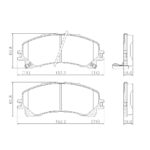 Pastillas de Freno (152MM) CHEVROLET S-10 (17/...)