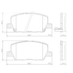 Pastillas de Freno (1203) (140MM) CHEVROLET TRACKER 1.8 16V (16/...)