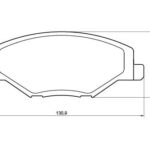 Pastillas de Freno (1143) (131MM) VOLKSWAGEN NUEVO POLO/ VENTO