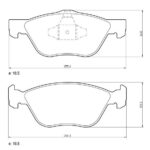 Pastillas de Freno (155MM) FIAT ARGO 1.8 1.4 16V- CRONOS - BRAVO (10/....