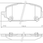 Pastillas de Freno (1236) (132MM) CHEVROLET ONIX 1.0- 1.2 12V