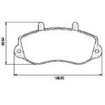 Pastillas de Freno (0518)(138MM) RENAULT MASTER 2.5 (98/..) (FL-PD/472)