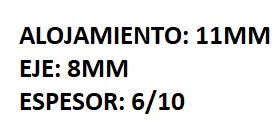 RETEN GUIA DE VALVULA RENAULT/ FIAT/ PEUGEOT/ VW