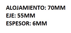 RETEN RUEDA DEL INTERNA FORD ESCORT (1983/...)