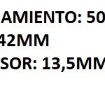 RETEN DISTRIBUCION PEUGEOT 504/ 505 GR-SR (POLEA 42MM)