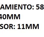 RETEN SEMIEJE IZQUIERDO PEUGEOT 106/ 205/ 405/ PARTNER/ CITR
