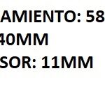 RETEN SEMIEJE IZQUIERDO PEUGEOT 106/ 205/ 405/ PARTNER/ CITR