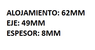 RETEN RUEDA DELANTERA DOBLE LABIO FORD TRANSIT