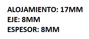 RETEN DE FRENO DODGE 200 HIDRAULICO BENDIX (SERVO SUPER)
