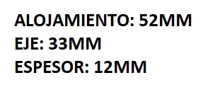 RETEN RUEDA PALIER CHEVROLET CHEVETTE