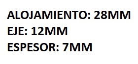 RETEN DE ALTERNADOR CHEVROLET CORSA