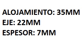 RETEN DE CAJA DIRECTA MQ VOLKSWAGEN GOL/GACEL/SAVEIRO/POLO