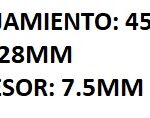 RETEN SALIDA SATELITES RENAULT 4/ PIÑON PEUGEOT 504