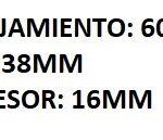 RETEN SALIDA DE CAJA FORD FALCON CON PESTAÑA