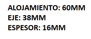 RETEN SALIDA DE CAJA FORD FALCON CON PESTAÑA