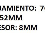 RETEN RUEDA DELANTERA FORD F-250/ F-350 (61/67)