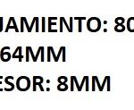 RETEN DE BANCADA DOBLE LABIO CON HELICE FIAT 600/ 128