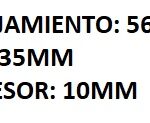RETEN SALIDA DE CAJA ROSCADO DOBLE HELICE DODGE 1500 1.8
