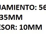 RETEN SALIDA DE CAJA ROSCADO DOBLE HELICE DODGE 1500 1.8