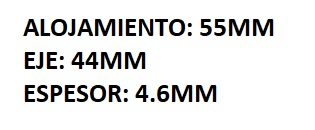 RETEN RUEDA DELANTERA LABIO SIMPLE DOGE 1500 1.8