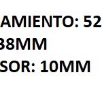 RETEN RUEDA TRASERA FIAT 600 (64/79)- RETEN FRENO DE AIRE LE