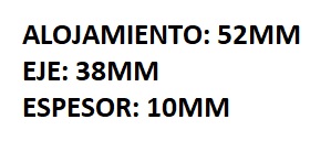 RETEN RUEDA TRASERA FIAT 600 (64/79)- RETEN FRENO DE AIRE LE