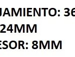 RETEN DE DIRECTA  GRUESA RENAULT R9/ R11/ R12- BREAK