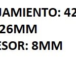 RETEN SALIDA DE SEMIEJE RENAULT R18/ FUEGO