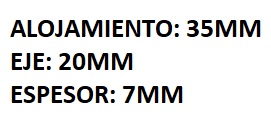 RETEN DIRECTA EJE SECUNDARIO VOLKSWAGEN GACEL/ GOL/ SENDA/ S