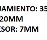 RETEN DIRECTA EJE SECUNDARIO VOLKSWAGEN GACEL/ GOL/ SENDA/ S