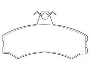 Pastillas de Freno (0057) (130MM) CITROEN  C22-C25-C35 / FIAT DUCATO/  M.BENZ 1