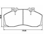 Pastillas de Freno (0122) (174MM) MERCEDES BENZ 608-710-711- CAMIO