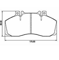 Pastillas de Freno (0122) (174MM) MERCEDES BENZ 608-710-711- CAMIO
